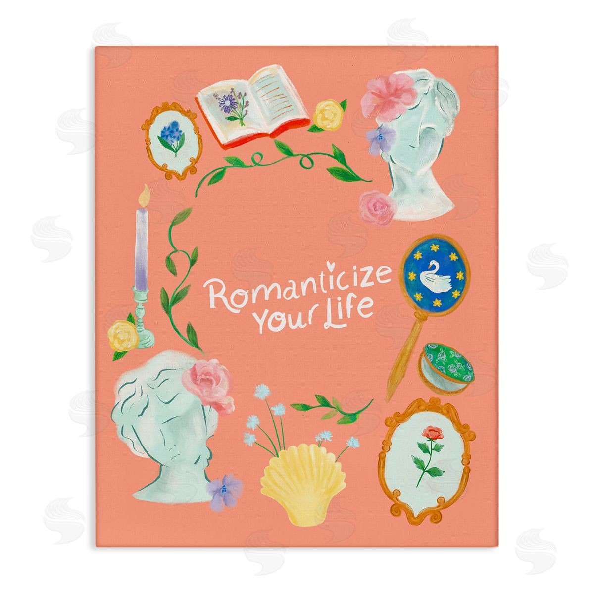 Romanticize Your Life Canvas Wall Art, Home Decor by Laura Konyndyk