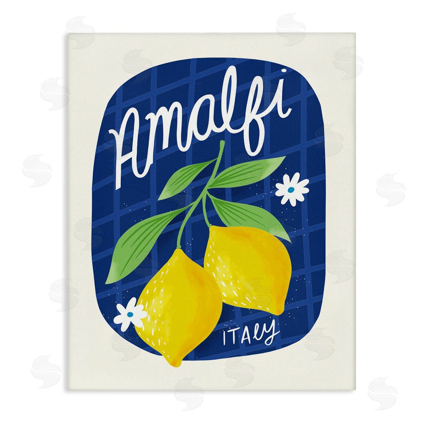 Louise Allen Designs | Amalfi Lemons on Blue