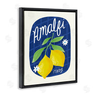 Louise Allen Designs | Amalfi Lemons on Blue