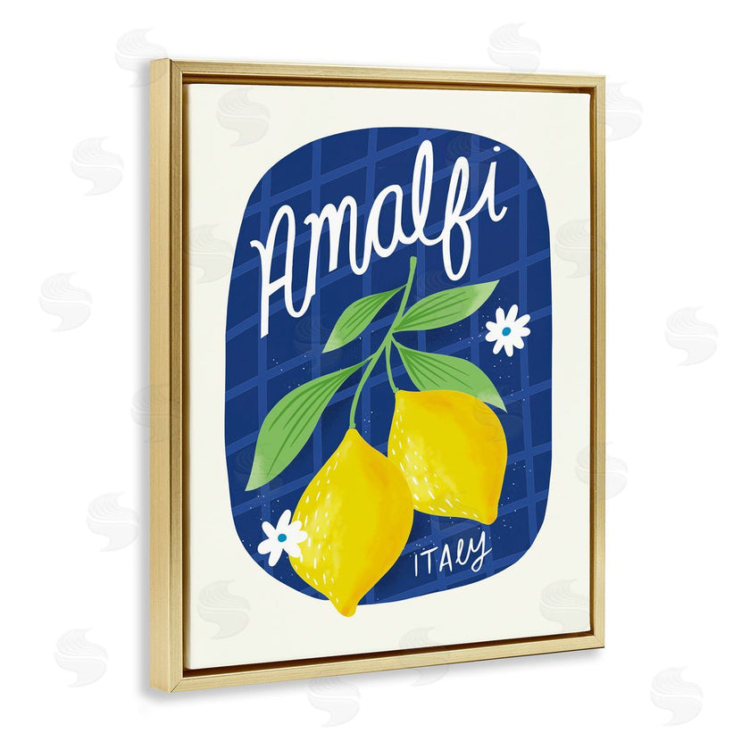 Louise Allen Designs | Amalfi Lemons on Blue