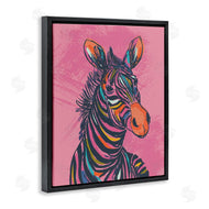 Lisa Perry Whitebutton | Bright Stripes Zebra