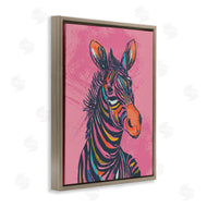 Lisa Perry Whitebutton | Bright Stripes Zebra