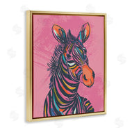 Lisa Perry Whitebutton | Bright Stripes Zebra