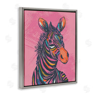 Lisa Perry Whitebutton | Bright Stripes Zebra