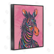 Lisa Perry Whitebutton | Bright Stripes Zebra