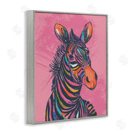 Lisa Perry Whitebutton | Bright Stripes Zebra