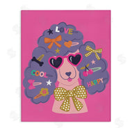 Lisa Perry Whitebutton | Poodle with Hair Baubles