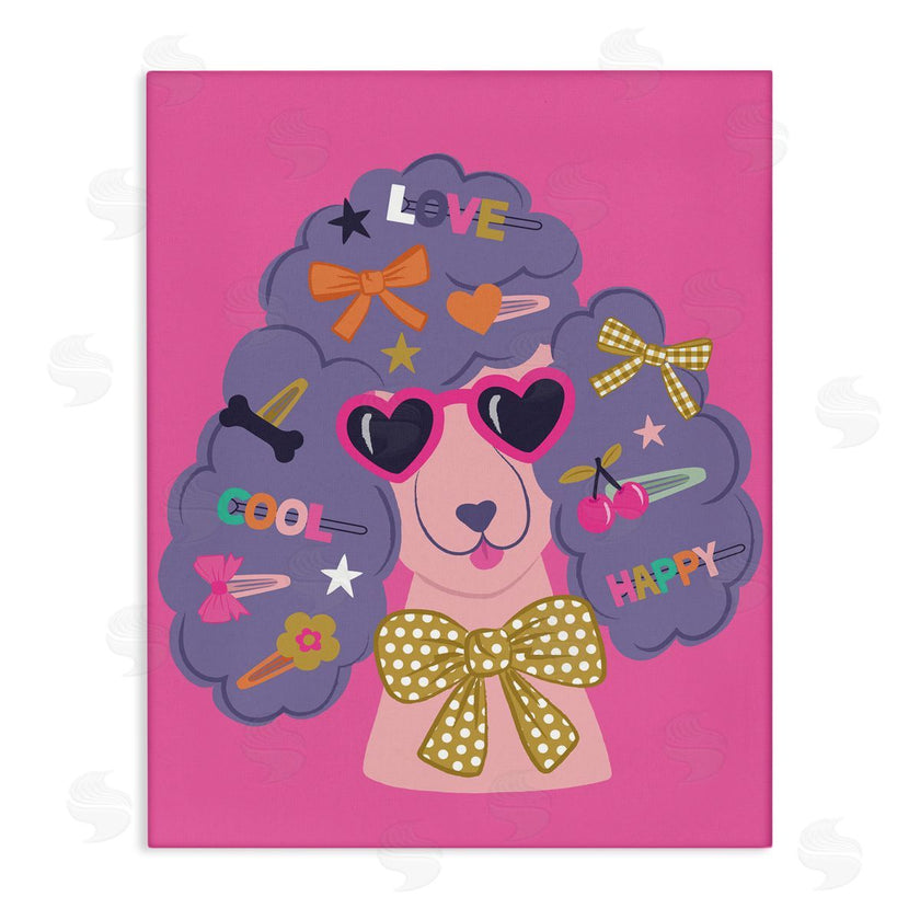 Lisa Perry Whitebutton | Poodle with Hair Baubles