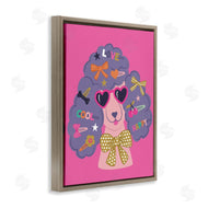 Lisa Perry Whitebutton | Poodle with Hair Baubles