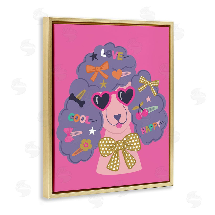 Lisa Perry Whitebutton | Poodle with Hair Baubles