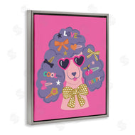 Lisa Perry Whitebutton | Poodle with Hair Baubles