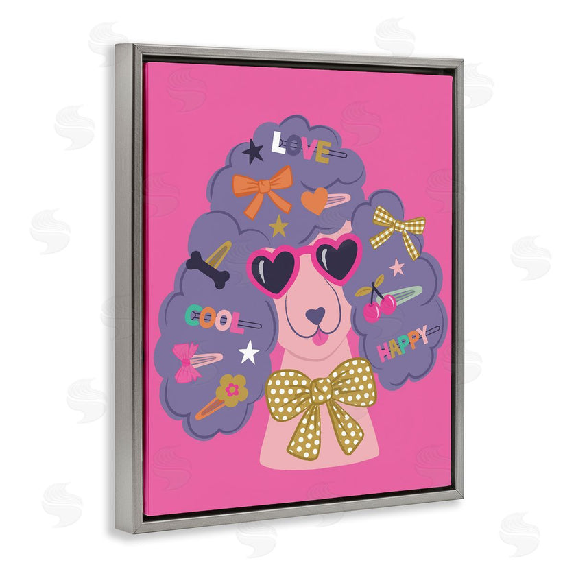 Lisa Perry Whitebutton | Poodle with Hair Baubles