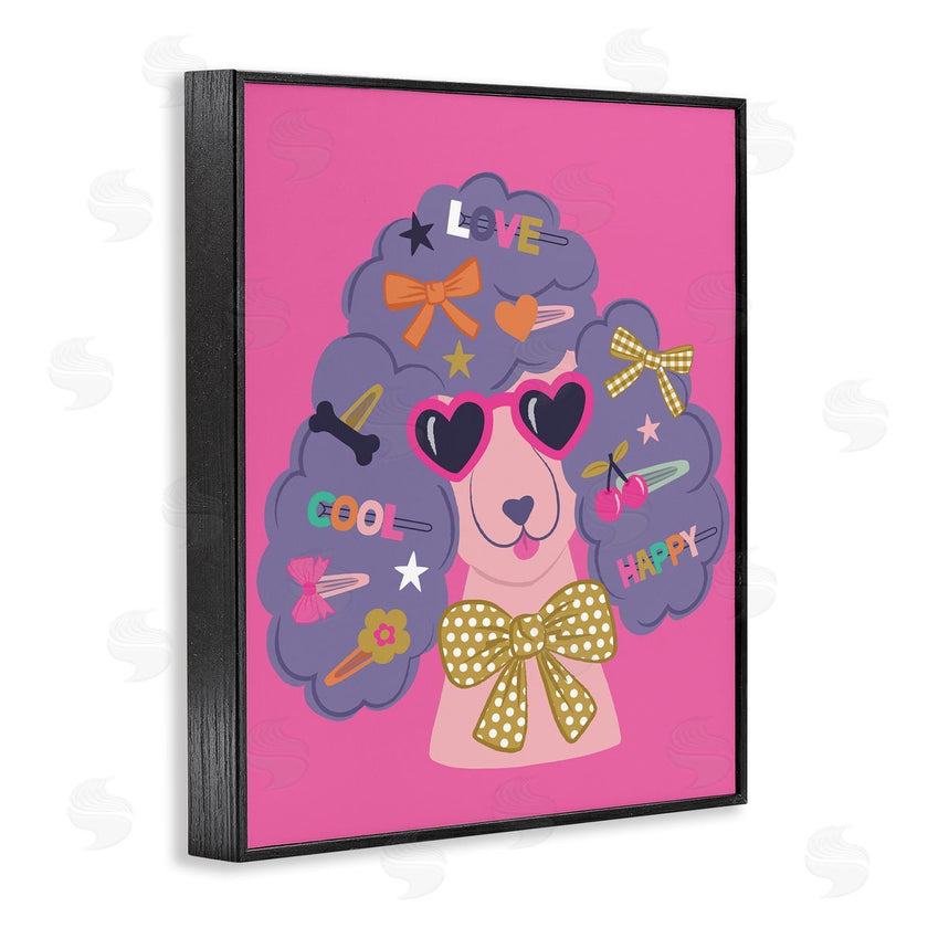Lisa Perry Whitebutton | Poodle with Hair Baubles