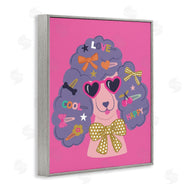 Lisa Perry Whitebutton | Poodle with Hair Baubles