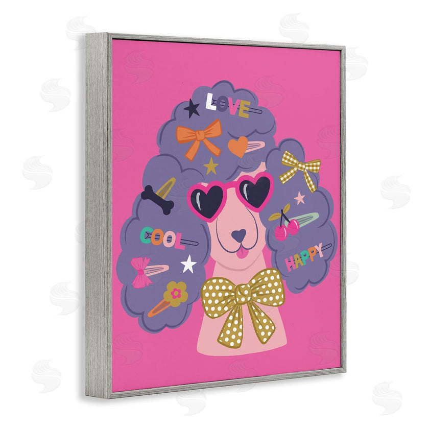 Lisa Perry Whitebutton | Poodle with Hair Baubles