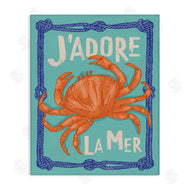 Lisa Perry Whitebutton | J'adore La Mer Crab