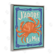 Lisa Perry Whitebutton | J'adore La Mer Crab