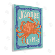 Lisa Perry Whitebutton | J'adore La Mer Crab