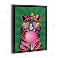 Lisa Perry Whitebutton | Glam Tiger Bubble Gum