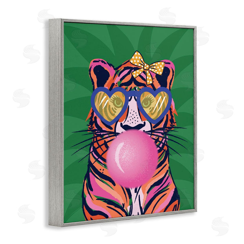 Lisa Perry Whitebutton | Glam Tiger Bubble Gum