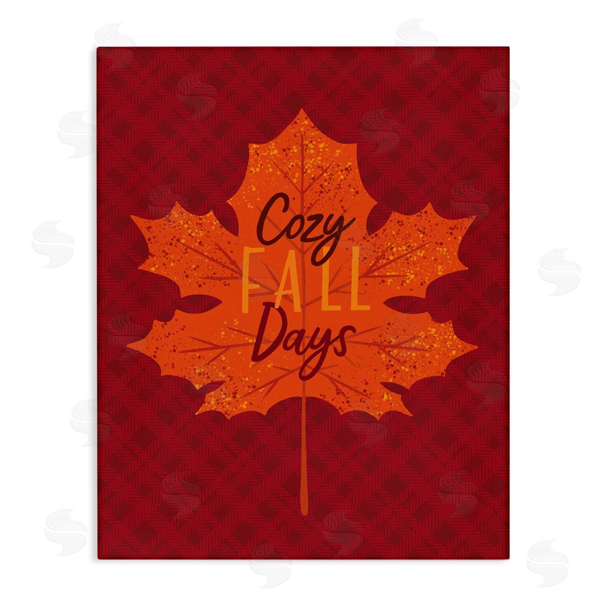 Cozy Fall Days Leaf Canvas Wall Art, Home Decor by Nina Seven