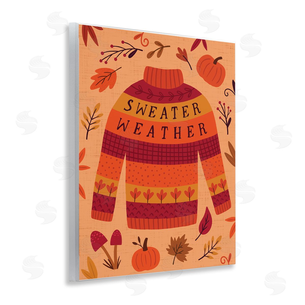 Sweater Weather Cozy Fall Wood Plaque Wall Art, Home Decor by Nina Seven
