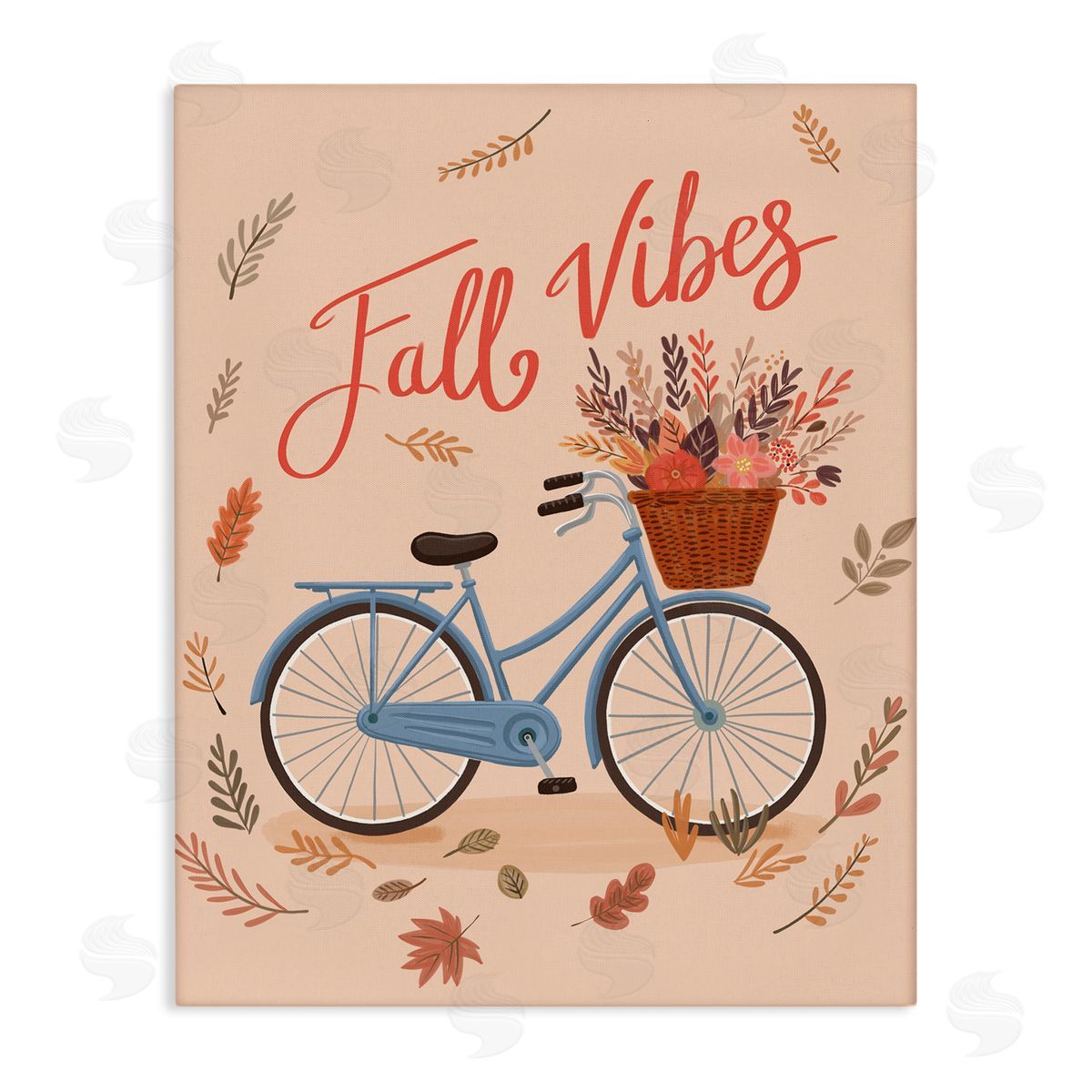 Fall Vibes Bicycle Canvas Wall Art, Home Decor by Nancy McKenzie