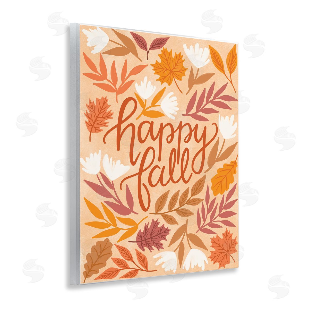Happy Fall on Leaves Wood Plaque Wall Art, Home Decor by Taylor Shannon Designs