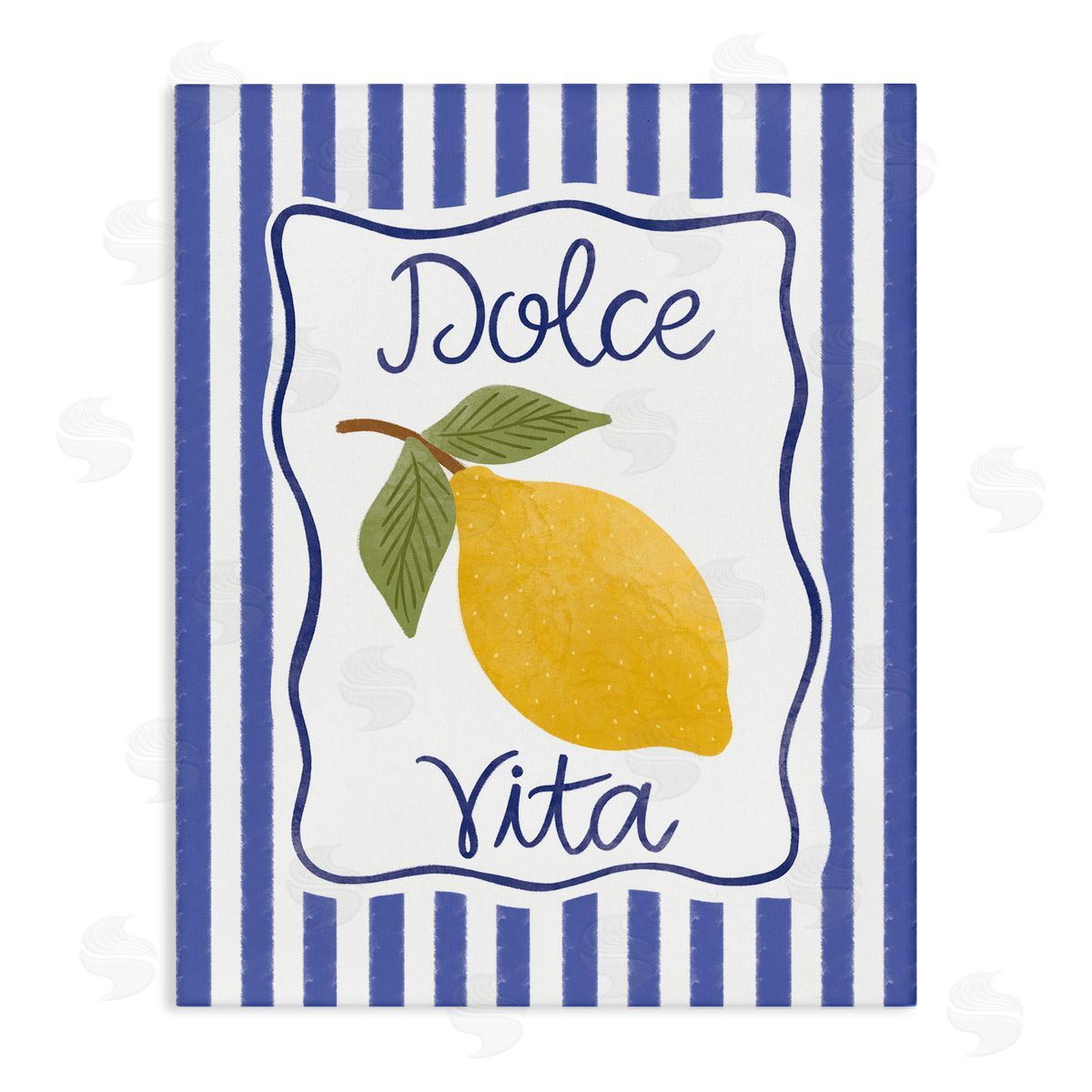 Dolce Vita with Lemon Canvas Wall Art, Home Decor by Taylor Shannon Designs