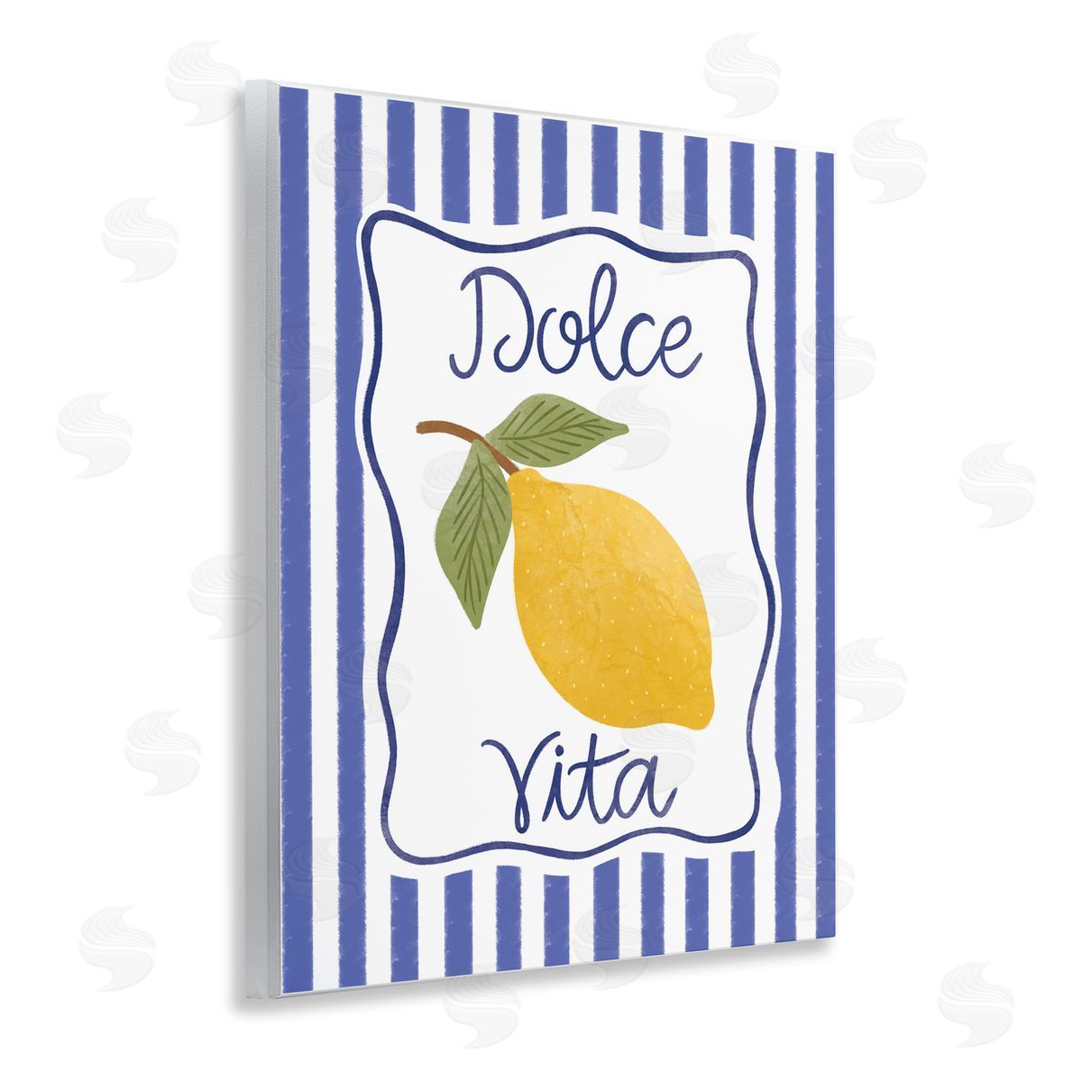 Dolce Vita with Lemon Wood Plaque Wall Art, Home Decor by Taylor Shannon Designs