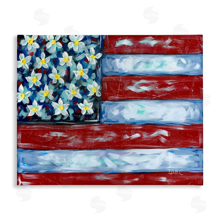 Estelle Grengs | Flower Stars & Stripes Flag