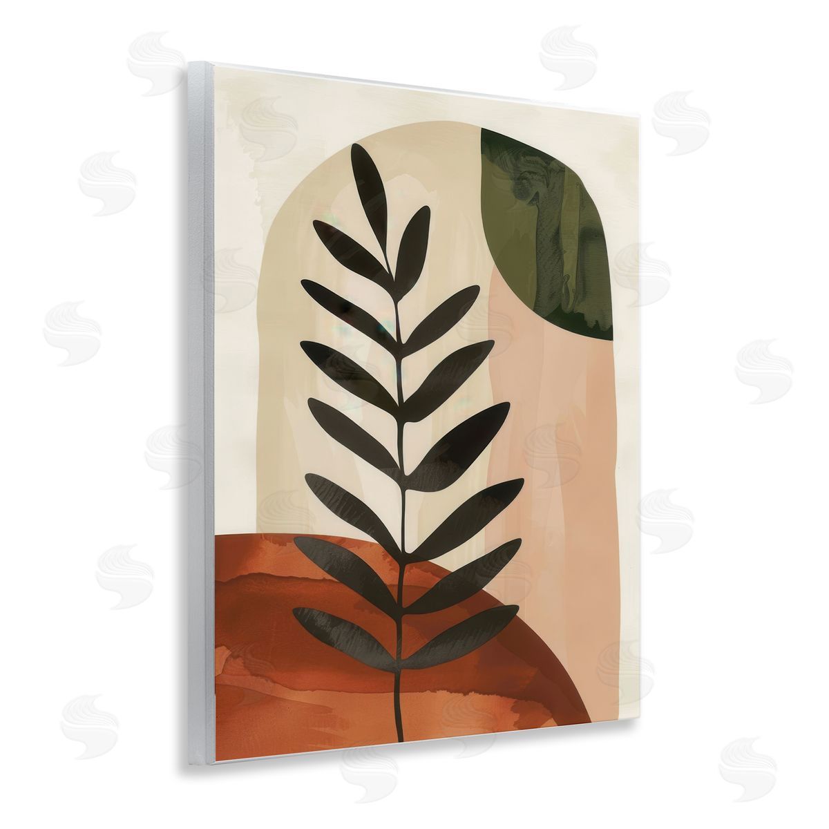 Fern Strand Neutrals Wood Plaque Wall Art, Home Decor by LSR Design Studio