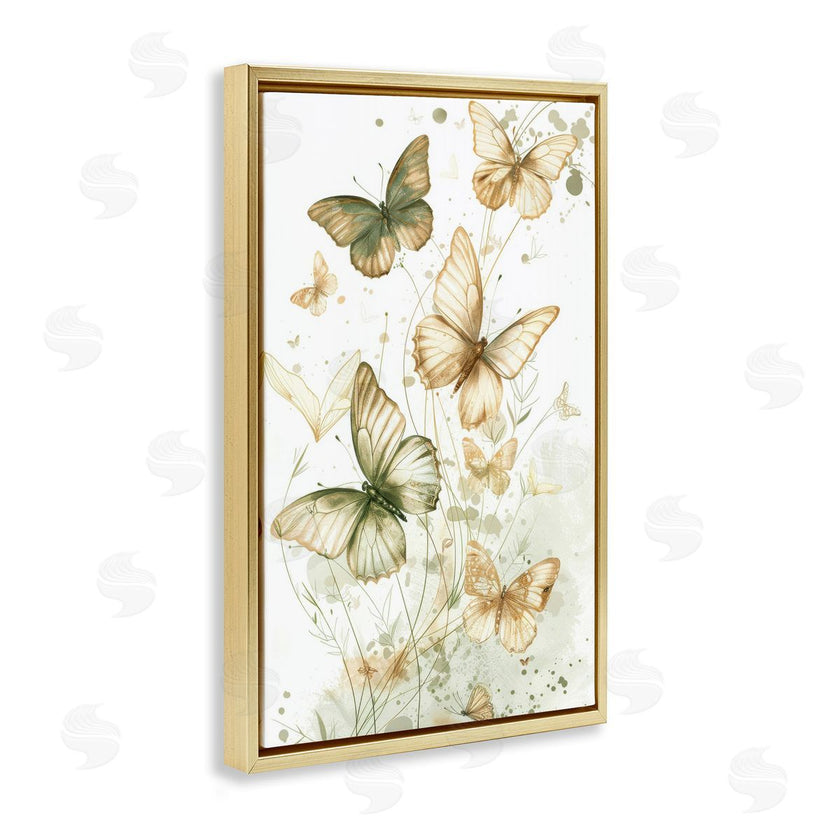 LSR Design Studio | Neutral Watercolor Butterflies