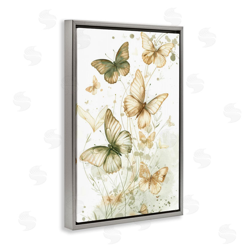 LSR Design Studio | Neutral Watercolor Butterflies