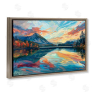 LSR Design Studio | Abstract Swirled Lake & Mountain