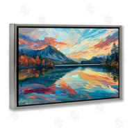 LSR Design Studio | Abstract Swirled Lake & Mountain