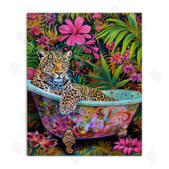 LSR Design Studio | Tropical Rainforest Leopard Tub