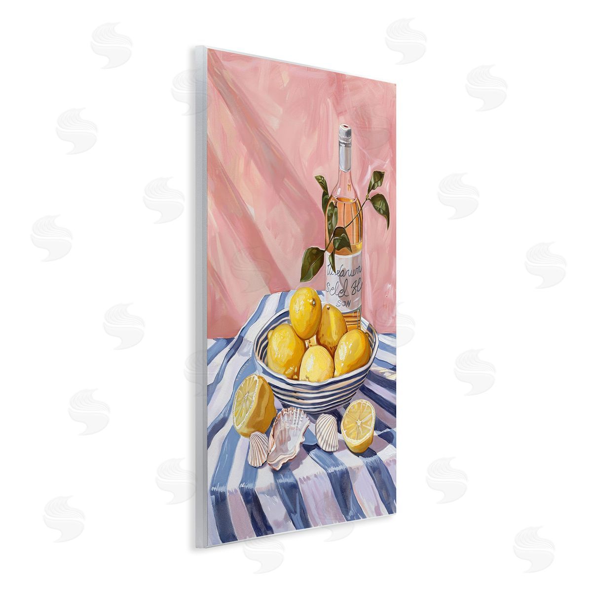 Summer Fruit & Wine Wood Plaque Wall Art, Home Decor by LSR Design Studio