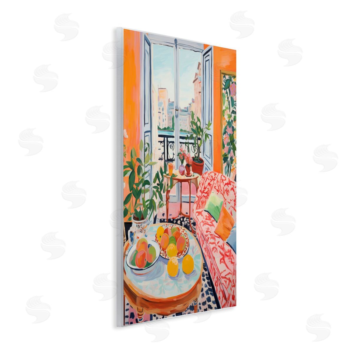 Bright Sunlit Interior Wood Plaque Wall Art, Home Decor by LSR Design Studio