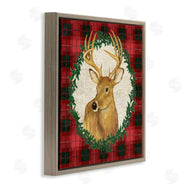 Paul Brent | Deer on Plaid & Wreath