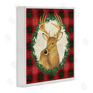 Paul Brent | Deer on Plaid & Wreath