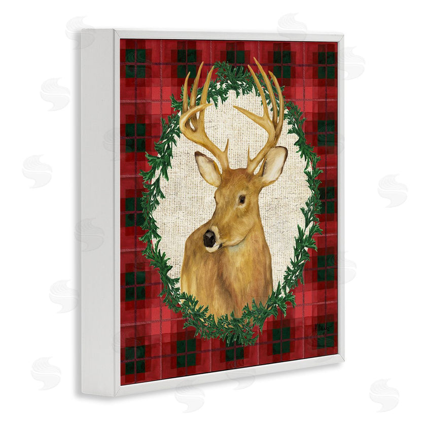 Paul Brent | Deer on Plaid & Wreath