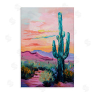 Petal Prints Design | Looming Cactus Pastel Sky