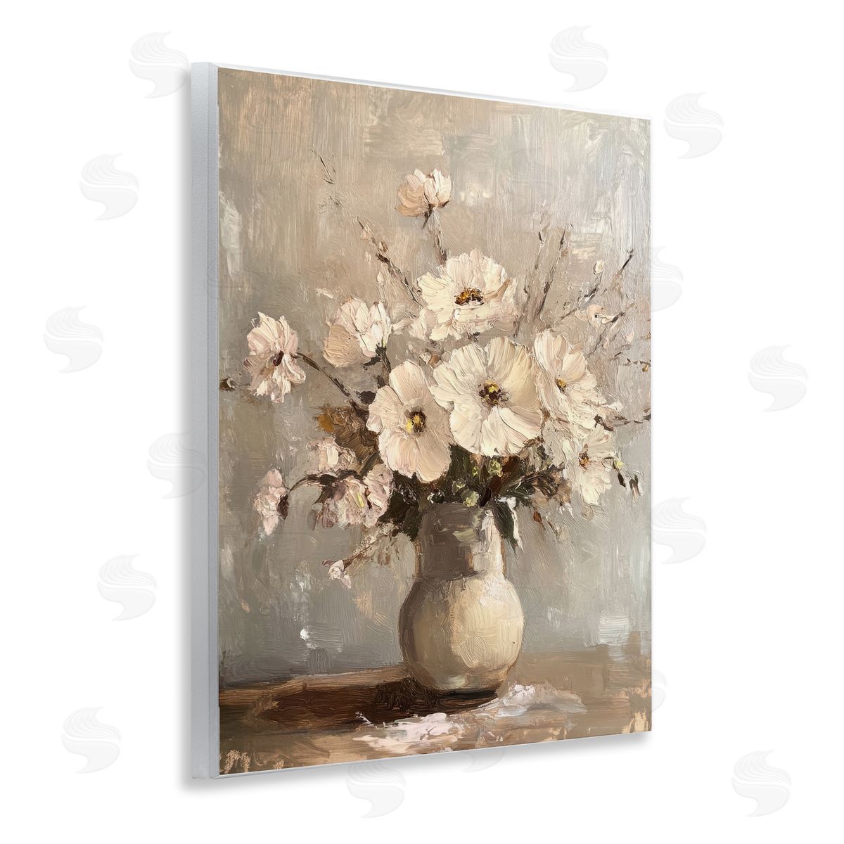 Lovely Heirloom Bouquet Wood Plaque Wall Art, Home Decor by Petal Prints Design
