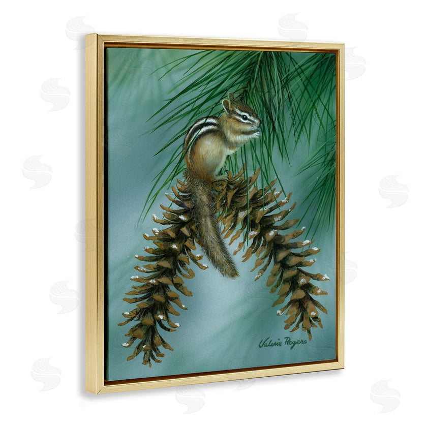 Valerie Rogers | Chipmunk Pine Cone Perch