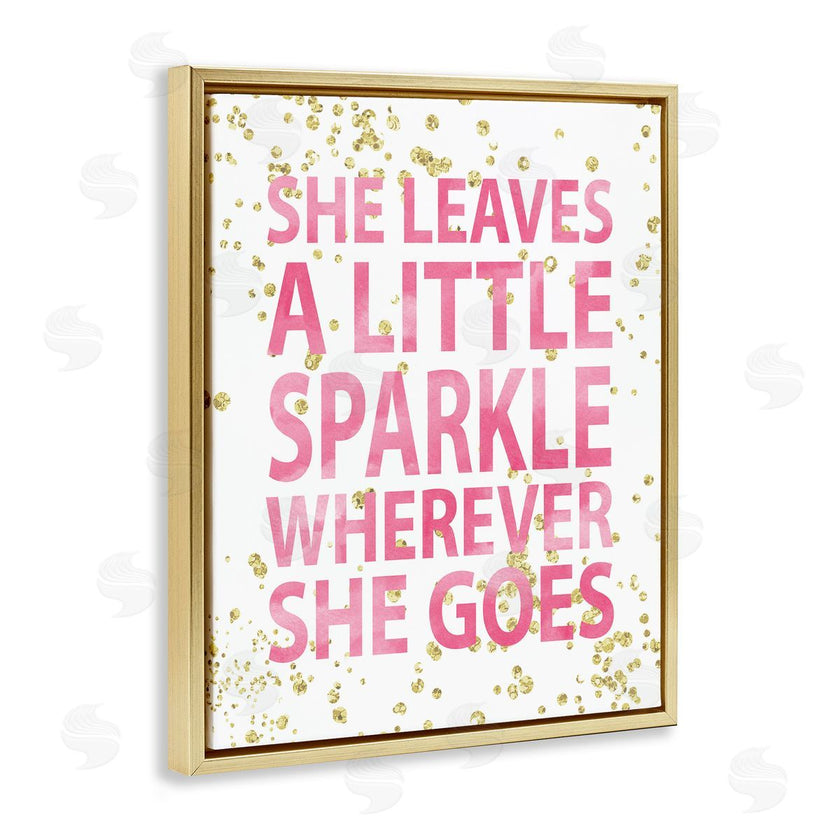 Susan Newberry Designs | Leaves A Little Sparkle Phrase