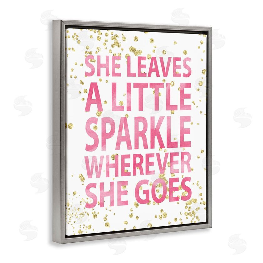 Susan Newberry Designs | Leaves A Little Sparkle Phrase