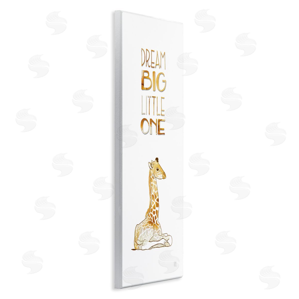 Dream Big Little One Giraffe Wood Plaque Wall Art, Home Decor by Aubree Perrenoud