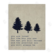 Stupell Studio | Loved Son Phrase with Trees