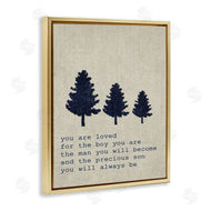 Stupell Studio | Loved Son Phrase with Trees